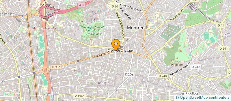 localisation de l'entreprise 830 708 988 à MONTREUIL