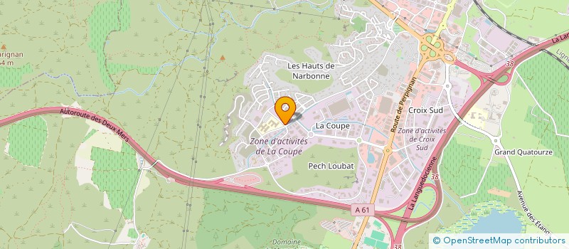 localisation de l'entreprise 830 743 605   OUVEILLAN