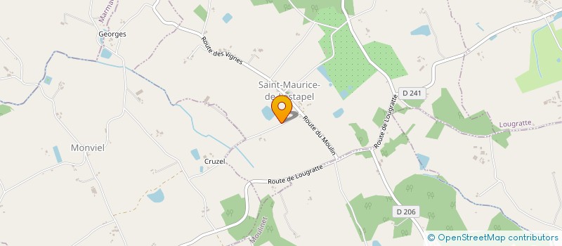 localisation de l'entreprise 830 856 944   SAINT-ETIENNE-DE-FOUGERES