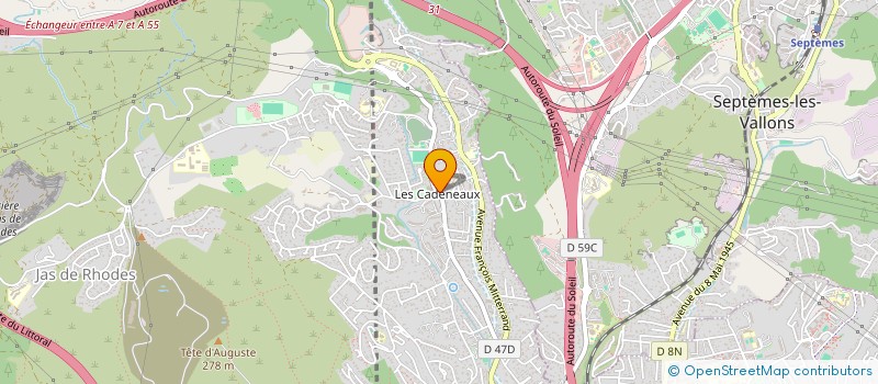 localisation de l'entreprise 830 883 187 à LES PENNES MIRABEAU
