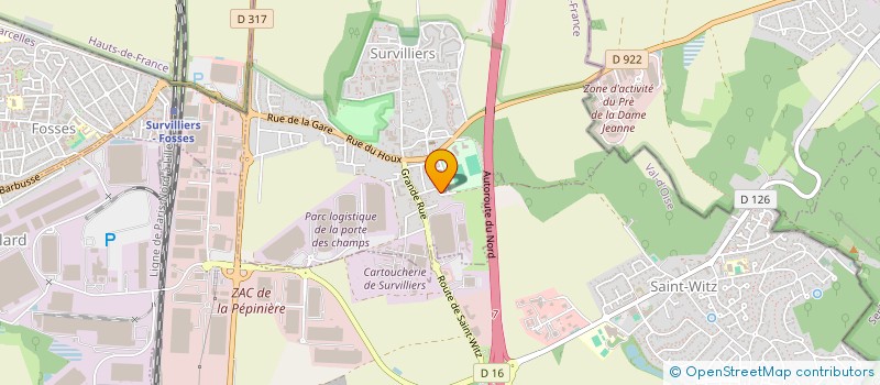 localisation de l'entreprise 830 952 131   SURVILLIERS