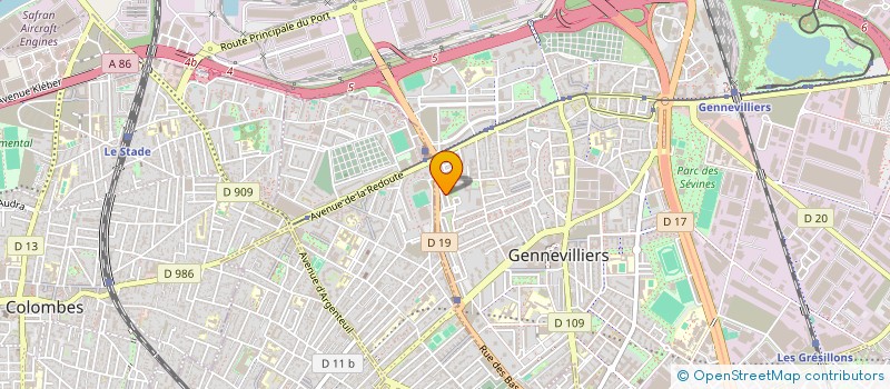 localisation de l'entreprise 831 088 380 à GENNEVILLIERS