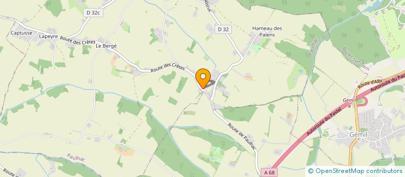 localisation de l'entreprise 831 137 419   PAULHAC