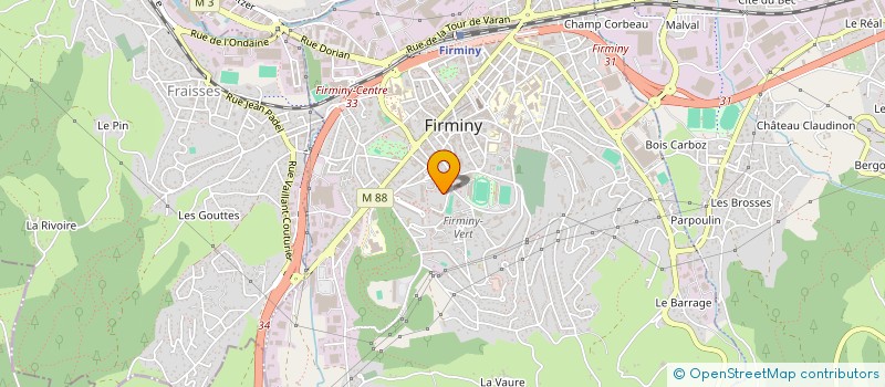 localisation de l'entreprise 831 166 186   FIRMINY