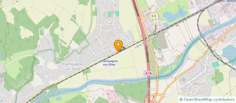 localisation de l'entreprise 831 176 698   CHAMPAGNE-SUR-OISE