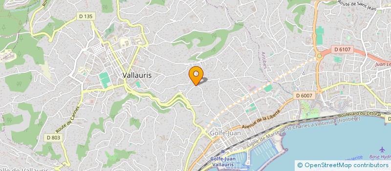 localisation de l'entreprise 831 227 558   VALLAURIS