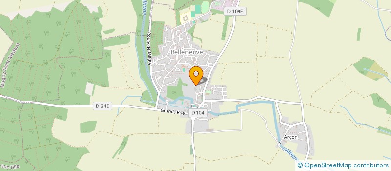 localisation de l'entreprise 831 231 279  à BELLENEUVE