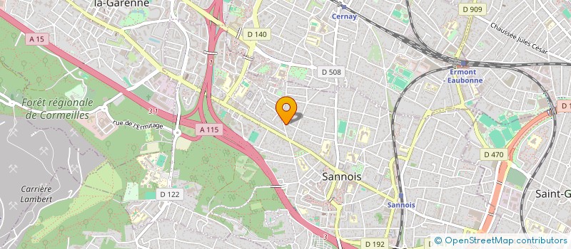 localisation de l'entreprise 831 245 543   SANNOIS