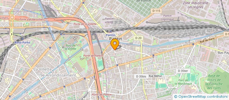 localisation de l'entreprise 831 342 688   PANTIN