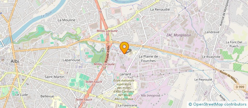 localisation de l'entreprise 831 694 559 à ALBI