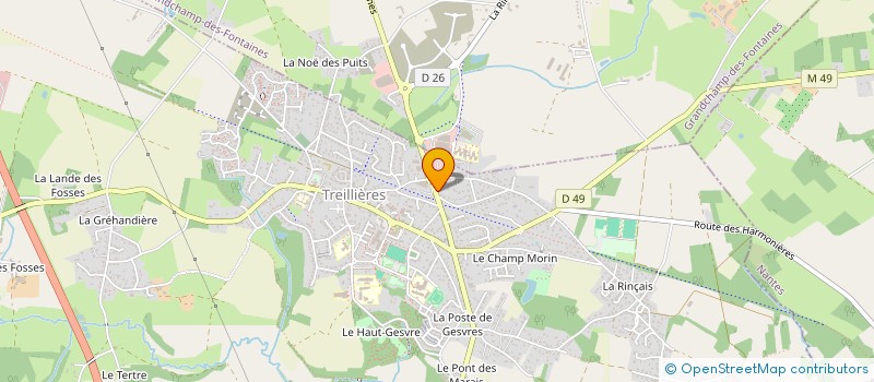 localisation de l'entreprise 831 729 496   TREILLIERES