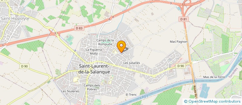 localisation de l'entreprise 831 740 303   SAINT-LAURENT-DE-LA-SALANQUE