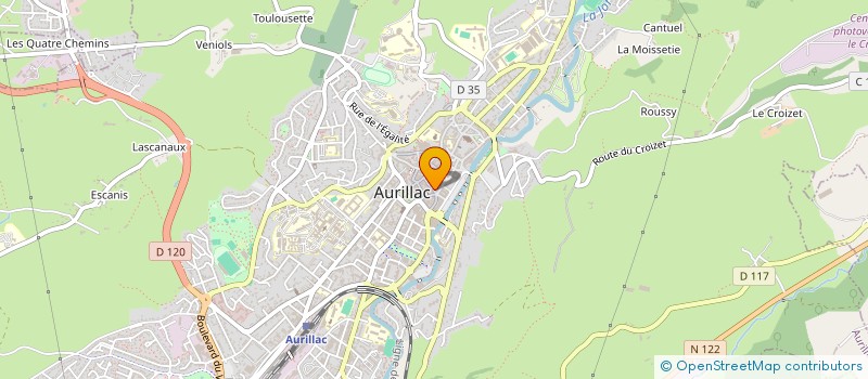 localisation de l'entreprise 831 884 382 à AURILLAC