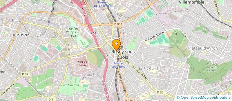 localisation de l'entreprise 832 019 814 à ROSNY-SOUS-BOIS