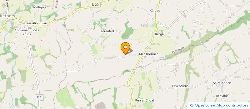 localisation de l'entreprise 832 027 379 à QUEMPER-GUEZENNEC