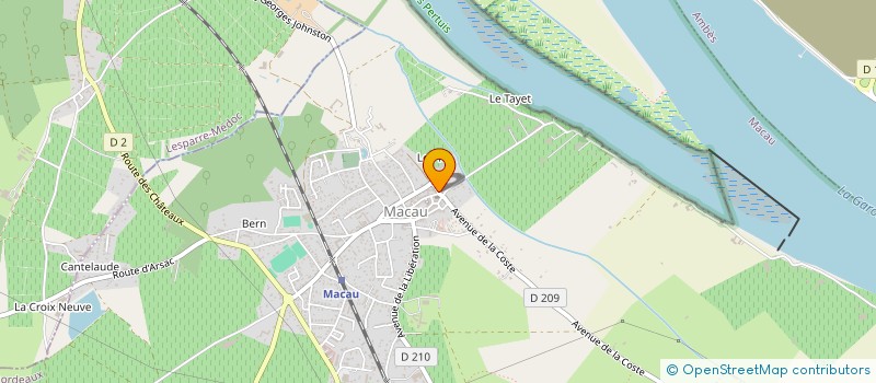 localisation de l'entreprise 832 034 599   MARGAUX-CANTENAC