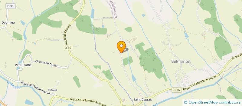 localisation de l'entreprise 832 120 653   LA SALVETAT-BELMONTET