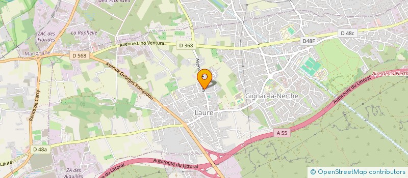 localisation de l'entreprise 832 128 326   GIGNAC-LA-NERTHE