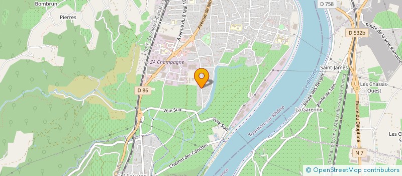 localisation de l'entreprise 832 179 360  à TOURNON-SUR-RHONE