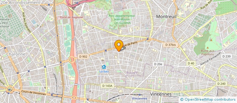 localisation de l'entreprise 832 184 105  à VINCENNES
