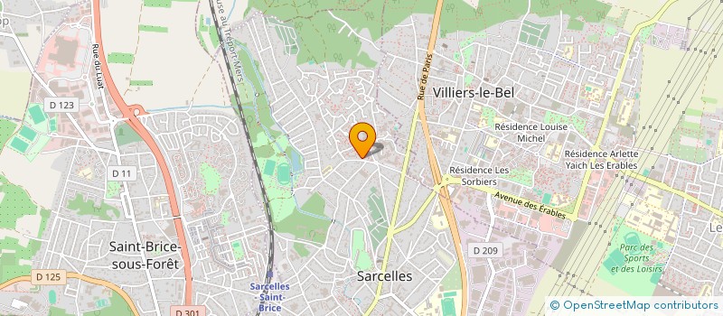 localisation de l'entreprise 832 203 376   VILLIERS-LE-BEL