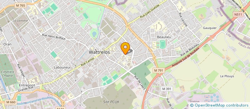 localisation de l'entreprise 832 251 730   WATTRELOS