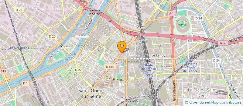localisation de l'entreprise 832 304 927 à BAGNOLET
