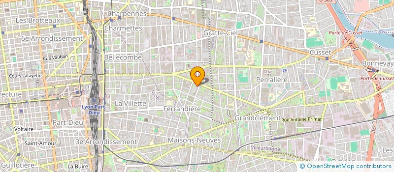 localisation de l'entreprise 832 326 656 à VILLEURBANNE