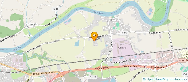 localisation de l'entreprise 832 432 736   TERSSAC