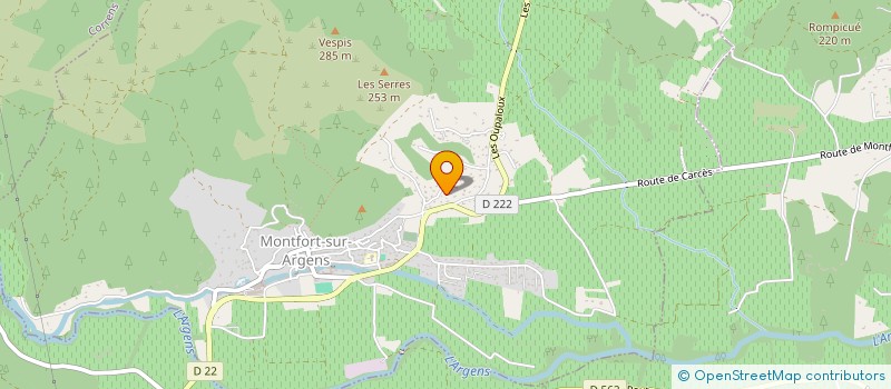 localisation de l'entreprise 832 433 874   LES ARCS