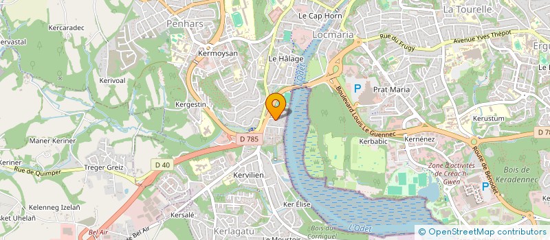 localisation de l'entreprise 832 489 496   QUIMPER