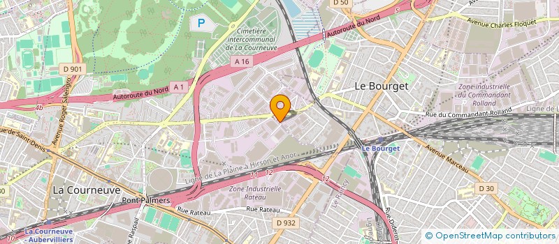 localisation de l'entreprise 832 582 498 à LE BOURGET