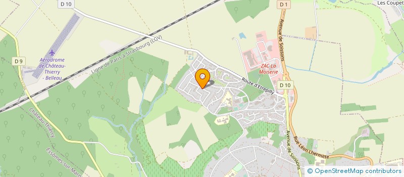 localisation de l'entreprise 832 601 546   CHATEAU-THIERRY