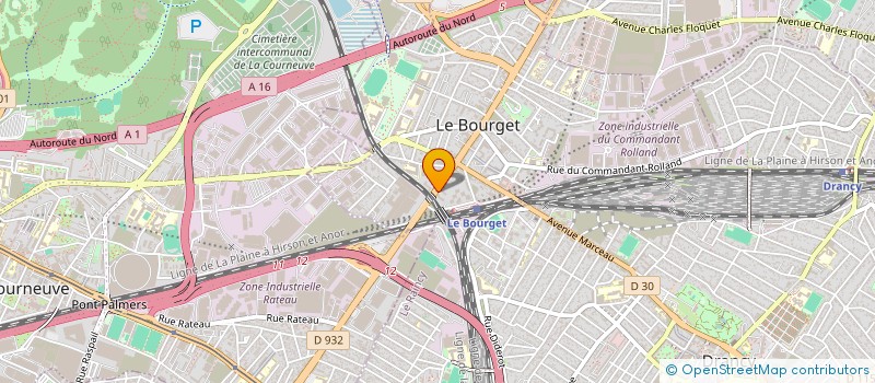 localisation de l'entreprise 832 662 605 à LE BOURGET