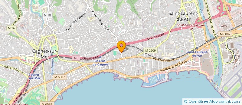 localisation de l'entreprise 832 702 849 à CAGNES-SUR-MER