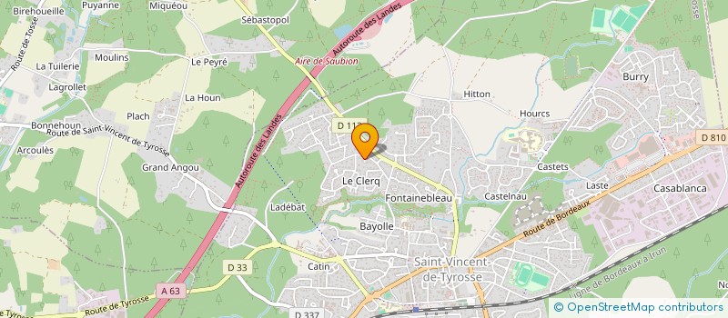 localisation de l'entreprise 832 705 958   SAINT-VINCENT-DE-TYROSSE