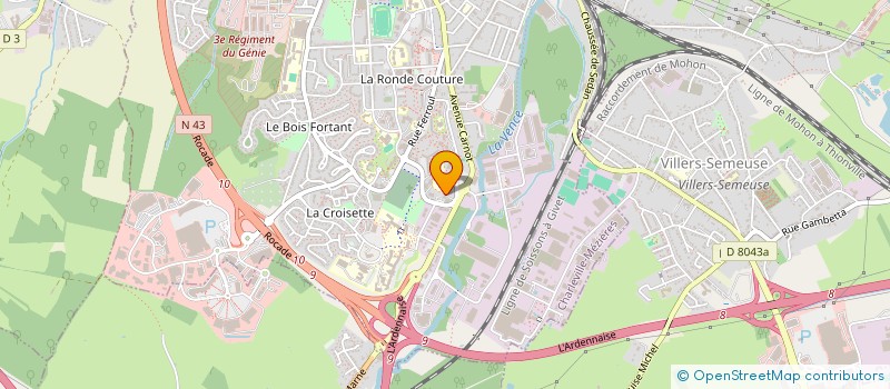 localisation de l'entreprise 832 712 632   VRIGNE AUX BOIS