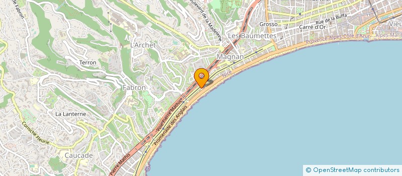 localisation de l'entreprise 832 719 876 à NICE