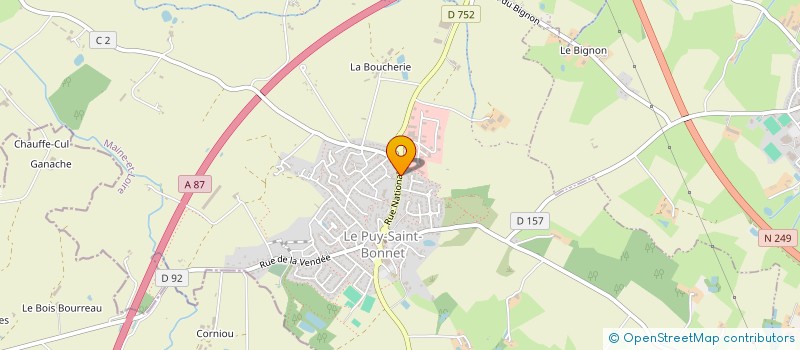 localisation de l'entreprise 832 754 345  à CHOLET