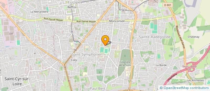 localisation de l'entreprise 832 760 367   TOURS