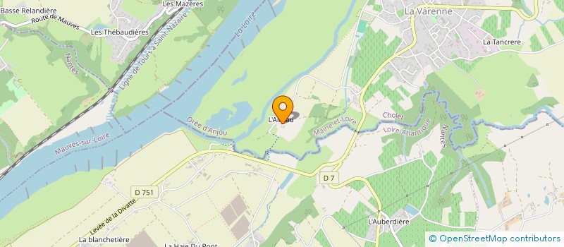 localisation de l'entreprise 832 774 749   BRISSAC LOIRE AUBANCE