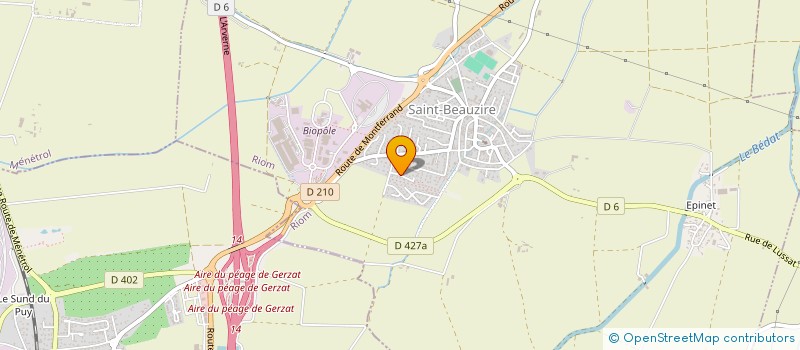 localisation de l'entreprise 832 787 006   GERZAT