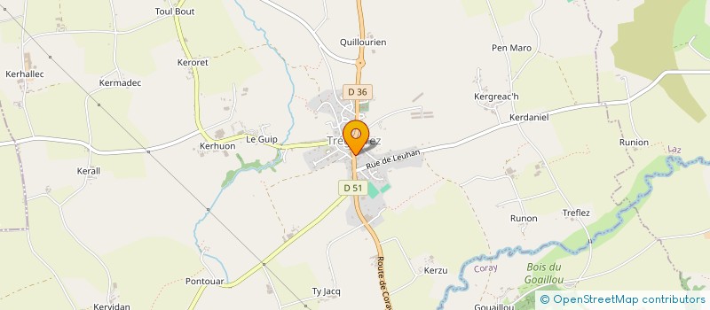 localisation de l'entreprise 832 801 633   TREGOUREZ