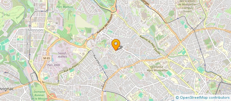 localisation de l'entreprise 832 801 765 à MONTPELLIER