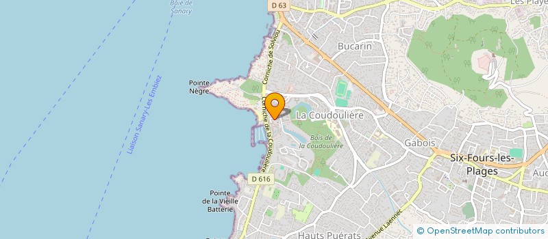 localisation de l'entreprise 832 812 382  à SIX-FOURS-LES-PLAGES