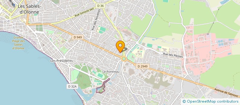 localisation de l'entreprise 832 830 921 à LES SABLES-D'OLONNE