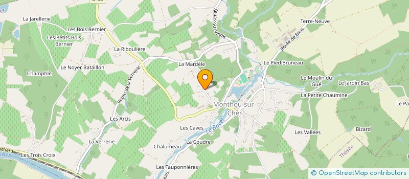 localisation de l'entreprise 832 844 302   MONTRICHARD VAL DE CHER