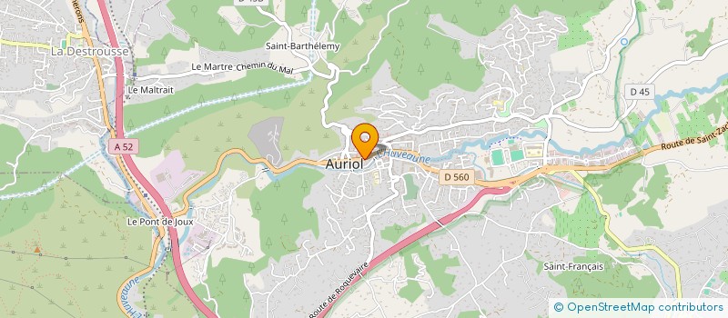 localisation de l'entreprise 832 871 651   AURIOL