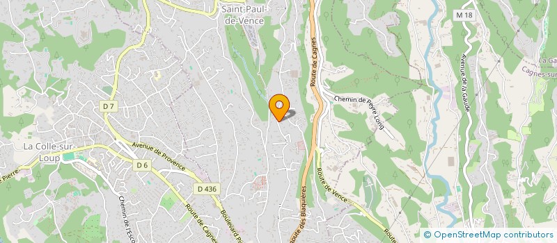 localisation de l'entreprise 832 890 230   LA COLLE-SUR-LOUP