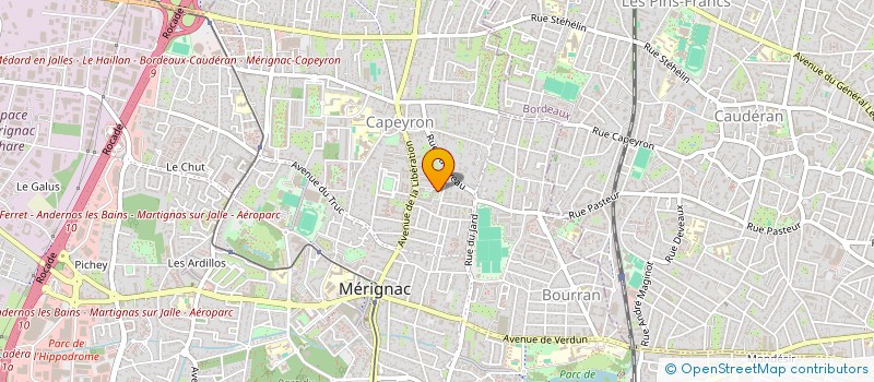 localisation de l'entreprise 832 897 748   MERIGNAC